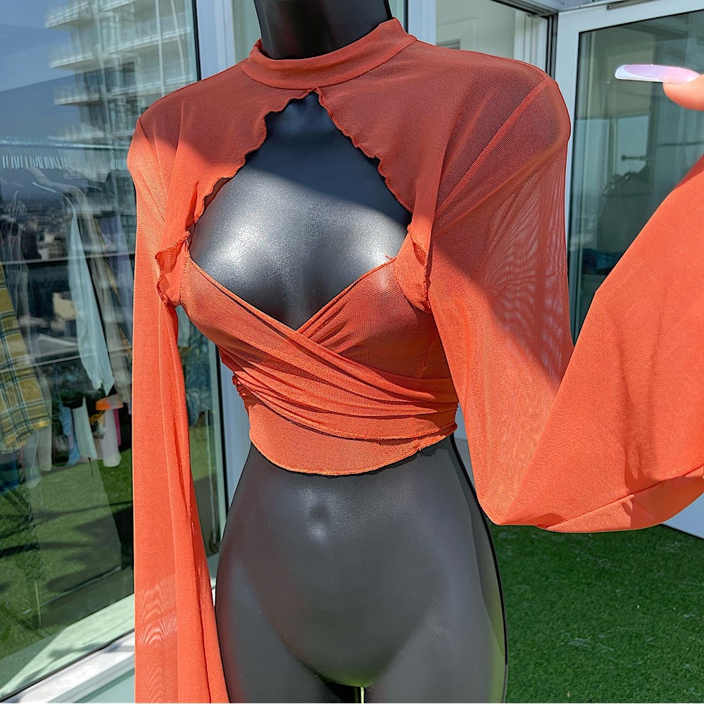 Mesh See Through Top